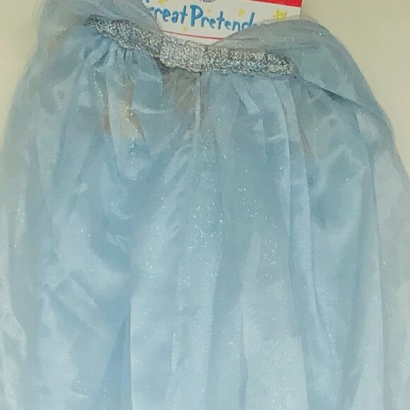 New w/Tag-Great Pretenders Blue Princess Mesh Cape Dress-Up Play - Picture 4 of 15